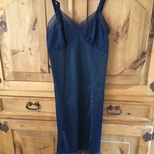 Vintage navy blue slip